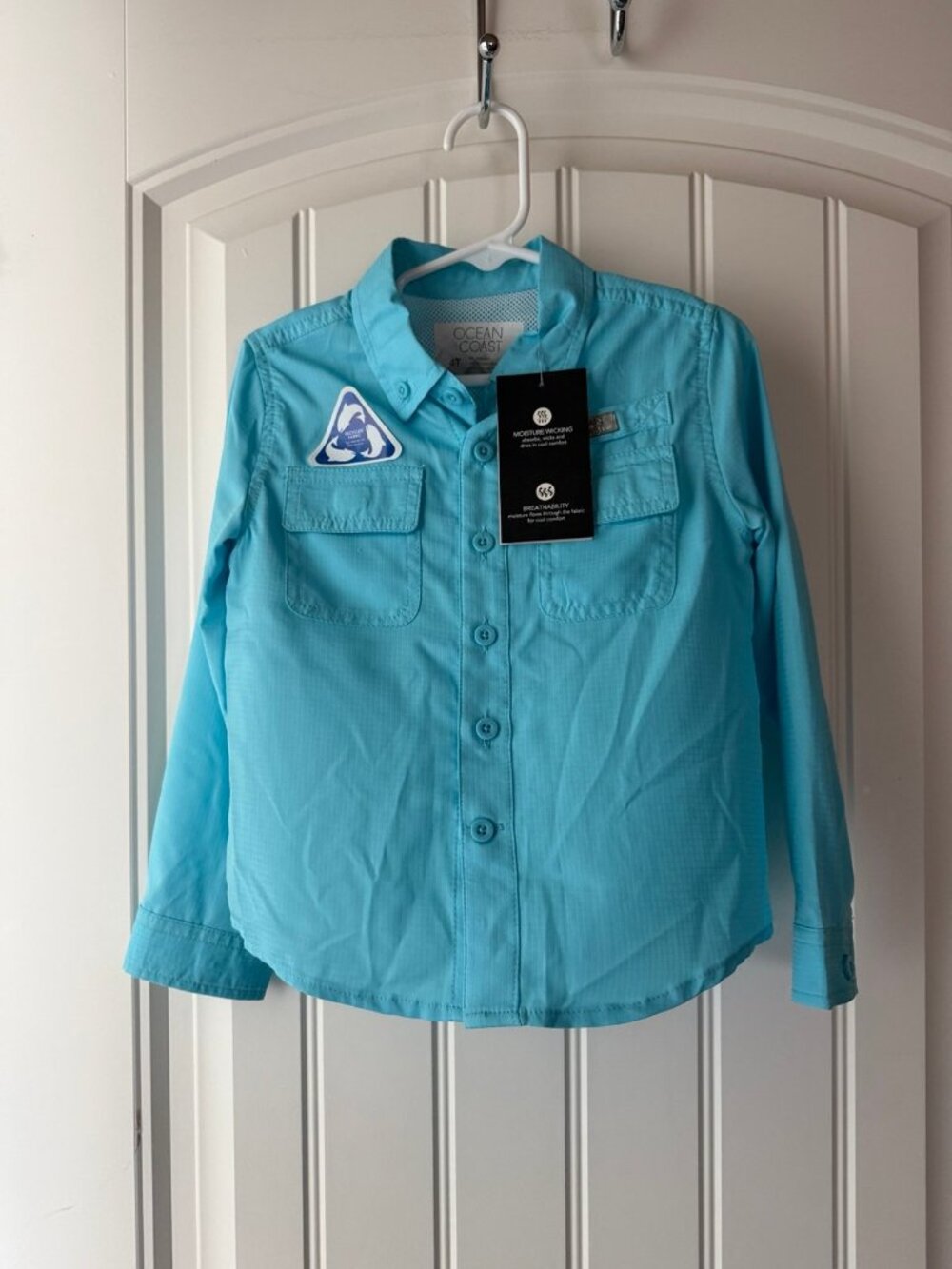 NWT long sleeve 4T ocean and coast fishing shirt